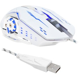 Resim HELLO HL-4725 KABLOLU GAMING MOUSE HELLO HL-4725 KABLOLU 3600 DPI 6 TUŞ FONKSİYONLU BEYAZ GAMING MOUSE