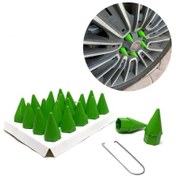 Resim Sivri Mermi Bijon Kapağı Sökme Aparatlı Yeşil 19 Mm 