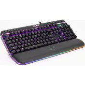 Resim Rush Cobalt RK991 RGB Manyetik Bileklikli Mekanik Oyuncu Klavyesi 