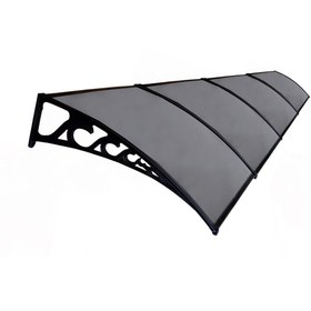 Resim Yapısan Pratik Sundurma Kapı Pencere Üstü 100x600 cm Antrasit Gri 