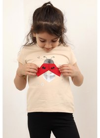 Resim Toontoy Kids Toontoy Kız Bebek Baskılı Tişört Pembe 