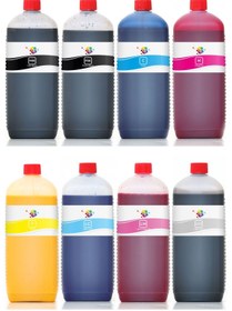 Resim Qc Hp 38 C9412 C9413 C9414 C9415 C9416 C9417 C9418 C9419 Uyumlu Kartuş Mürk Pro Set 8 Renk 1000ml 