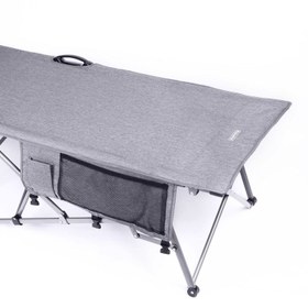 Resim Letto Katlanabilir Kamp Yatağı & Kampet - Orcamp -Cepli - Gri - OUT-2361 