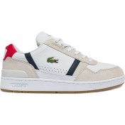 Resim Lacoste Sport T-Clip Hakiki Deri Erkek Beyaz Sneaker 