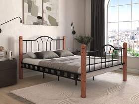 Resim İzlanda Ferforje Metal Karyola(Kargo Hediye) - 180x200x99 