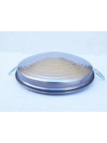Resim Kapaklı Kavurma Sacı Paslanmaz Krom 30 cm 