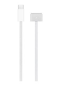 Resim Schitec Usb-c Magsafe 3 Şarj Kablos Örgülü U 2 Metre Apple Uyumlu MacBook Air Pro Gümüş 