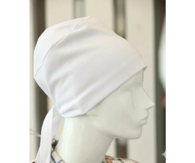 Resim Zenvia Bağlamalı Tesettür Bone - Bağlamalı Bandana Beyaz 5 Adet (72) 