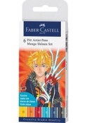 Resim Faber Castell 6 Pitt Artist Pen Manga Shonen Set 167157 