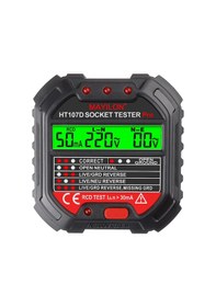 Resim Teltree Mayılon Akıllı Prizi Test Cihazı, 6 Led Gösterge, 90-250v, - - Polarity Kontrolü, Akıntı Tespiti, Avrupa Standartı Pil Yok 