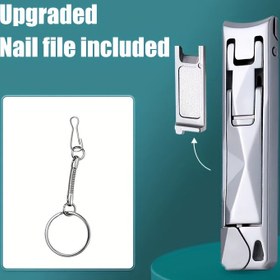 Resim Kompakt ve Taşınabilir Tırnak Makası: 6 mm kalınlığa kadar katlanabilir, seyahat için mükemmeldir. Anahtarlık ve tırnak törpüsü içerir. Tırnakları ve ölü deriyi kesmek için uygundur. Manikür ve ayak bakımı için idealdir. Kokusuzdur. 