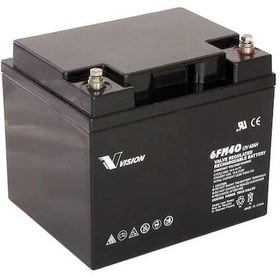 Resim Vision Akü 12v 40ah Kuru Bakımsız Akü 