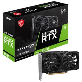 Resim VGA GeForce RTX 3050 Ventus 2X 6G OC RTX3050 6GB GDDR6 96B DX12 PCIe 4.0 X8 (1XDP 2XHDMI) 