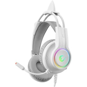 Resim Rampage RM-K91 X-Catty USB 7.1 Version Mikrofonlu RGB Kulak Üstü Oyuncu Kulaklığı 