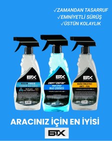 Resim Betax Yağmur Kaydırıcı 500ml - Buz Çözücü Defroster 500ml - Buğu Önleyici Sprey 500ml 3’lü Set 