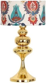Resim vinner Balance Gold Kaplama Metal Özel Tasarım Abajur - Lale Desenli VNRGLDBALANCE1710019 