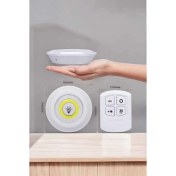 Resim LED Lamba 3'lü Uzaktan Kumandalı Yapışkanlı Beyaz Işık 