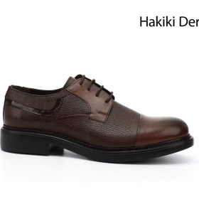 Resim Gönderi(r) Erkek Kahve Antik Bağcıklı Hakiki Deri Klasik Ayakkabı 