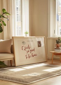 Resim Buka Shops Yatay Kartpostal "Feel So Good" - Ahşap Çerçeveli Tablo 