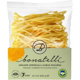 Resim BONATELLİ Organik Zerdeçallı Çubuk Makarna 400g 