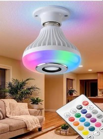 Resim Durukar Bluetooth Rgb Led Hoparlörlü Akıllı Ampul - Renkli Müzikli Lamba Ve Kumanda 