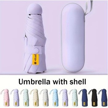 Chuangyinshop Rüzgara Dayanıklı Mor Kamp Plaj Şemsiyesi - Taşınabilir Kompakt