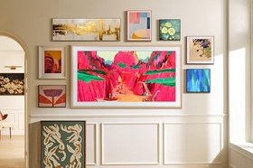 Resim Samsung 75 inç The Frame Pro LS03FW 4K Neo QLED Sanat Modu Vision AI Smart TV (2025) 