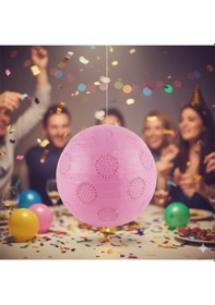 Resim 35 Cm Pembe Dantelli Japon Feneri Çin Feneri Parti Dekorasyonu Diğer 