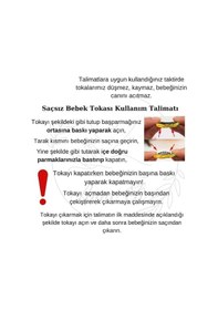 Resim Saç Tokası Özel Donut Tasarımı Handmade 2'li Çıt Çıt Toka Seti Gri 