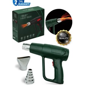 Resim PremiumPort Darbeye Dayanıklı Bakır Sargılı 2 Devirli Sıcak Hava Tabancası 
