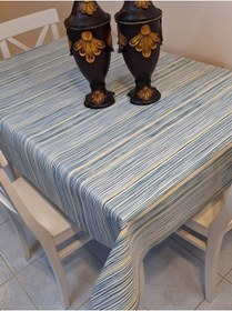 Resim Elyaflı Pvc Muşamba - Desenli Silinebilir Masa Örtüsü Renkli Çok Renkli 