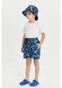 Resim Benitto Kids Erkek Çocuk Desenli Bucket Şapka 7011-mavi Mavi 