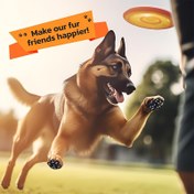 Resim 8 Adet Köpek Pati Koruyucu Pedler - Kendinden Yapışkanlı Görünmez Ayak Stickerları, Kaymaz ve Yanık Korumalı Su Geçirmez Evcil Hayvan Ayakkabıları İç Mekan Aktiviteleri için - Tüm Köpek Boyutlarına Uygun 