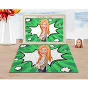 Resim Bk Gift Kişiye Özel Kadın Karikatürlü 1000 Parça Profesyonel Puzzle-11 
