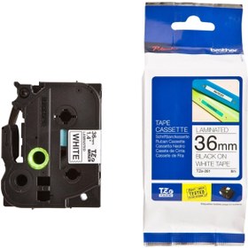 Resim Brother Tonersepeti Tze-261 Siyah Lamine Etiket 36mm 