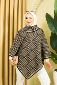 Resim 02Lady Fashion kadın desenli üçgen panço 