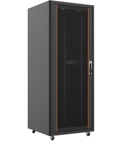 Resim AGER 26U 800x800mm Dikili Tip Siyah Kabinet Vega AG-VB26U8080S1 Cam Kapak 