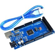 Resim Arduino Mega 2560 R3 Usb Chip Ch340 Klon + Usb Kablo 