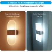 Resim Willowhaven Usb Şarjlı Hareket Sensörlü Dolap Lambası, 2 Modlu, 2000mah Batarya, Manyetik Tasarım, Sıcak Beyaz/beyaz Işık, Beyaz Beyaz 