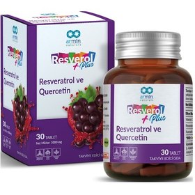 Resim Resverol Plus Resveratrol ve Quercetin Takviye Edici Gıda 30 Tablet 