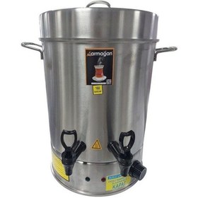 Resim Armağan 160 Bardak 16 L Çelik Çay Makinesi 2200 W Çift Termostatlı Semaver 