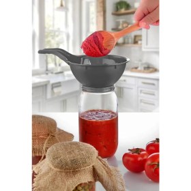 Resim Kavanoz Hunisi - Konserve Reçel Hunisi Geniş Ağızlı - Saplı 