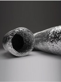 Resim Ø127mm Air Alüminyum İzolesiz Flexible Hava Kanalı (10mt) 