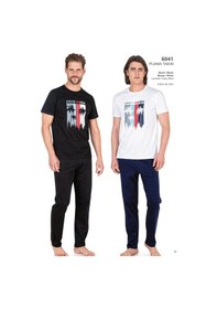 Resim Pierre Cardin Penye Erkek Pijama Takım - 6041 Siyah 