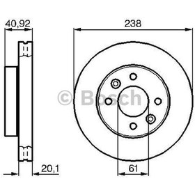 Resim BOS-0986478276 ÖN FREN AYNASI KÜÇÜK R21-MGN-KNG-CLIO 1.5 238×20× 