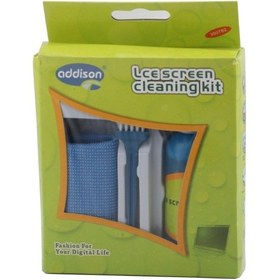 Resim Addison 300782 Screen Cleaning Temizlik Spreyi 100 ML + Mikrofiber Bez + Temizlik Fırçası 