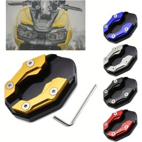 Resim Tongdashop Altın Alaşımlı Genişletilmiş Kaymaz Motosiklet Yan Sehpası, Elektrikli Scooter Aksesuarı 