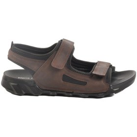 Resim Pierre Cardin Kahve Cırtlı Erkek Düz Sandalet Çok Renkli 
