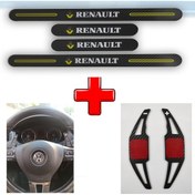 Resim Renault Megane 3 Uyumlu Carbon Kapı Eşiği + F1 Kulakçık (550932803) 