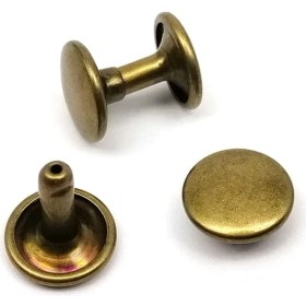 Resim SRTfootcare Perçin 33,5no 9mm Iki Taraf Kafa 50 Takım (Leathercraft, Deri Hobi) 